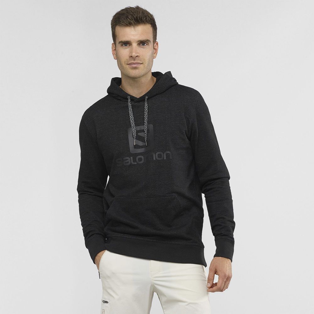 Salomon Singapore Mens Midlayers - SHIFT HOODIE M Black | 78240-OSRZ